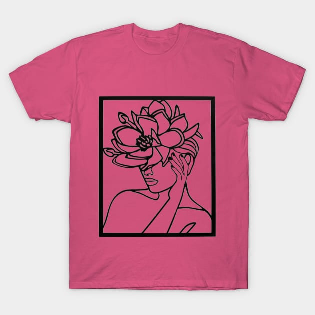 Rose Lady T-Shirt by Pop on Elegance